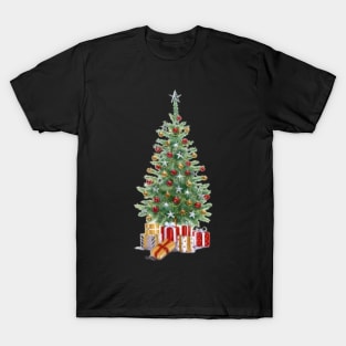 Retro Vintage Pink Santa Claus T-Shirt